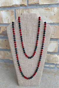 Long Beaded Christmas Necklace