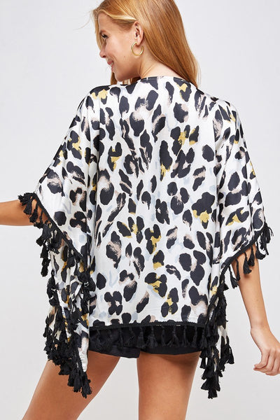 Leopard Print Kimono