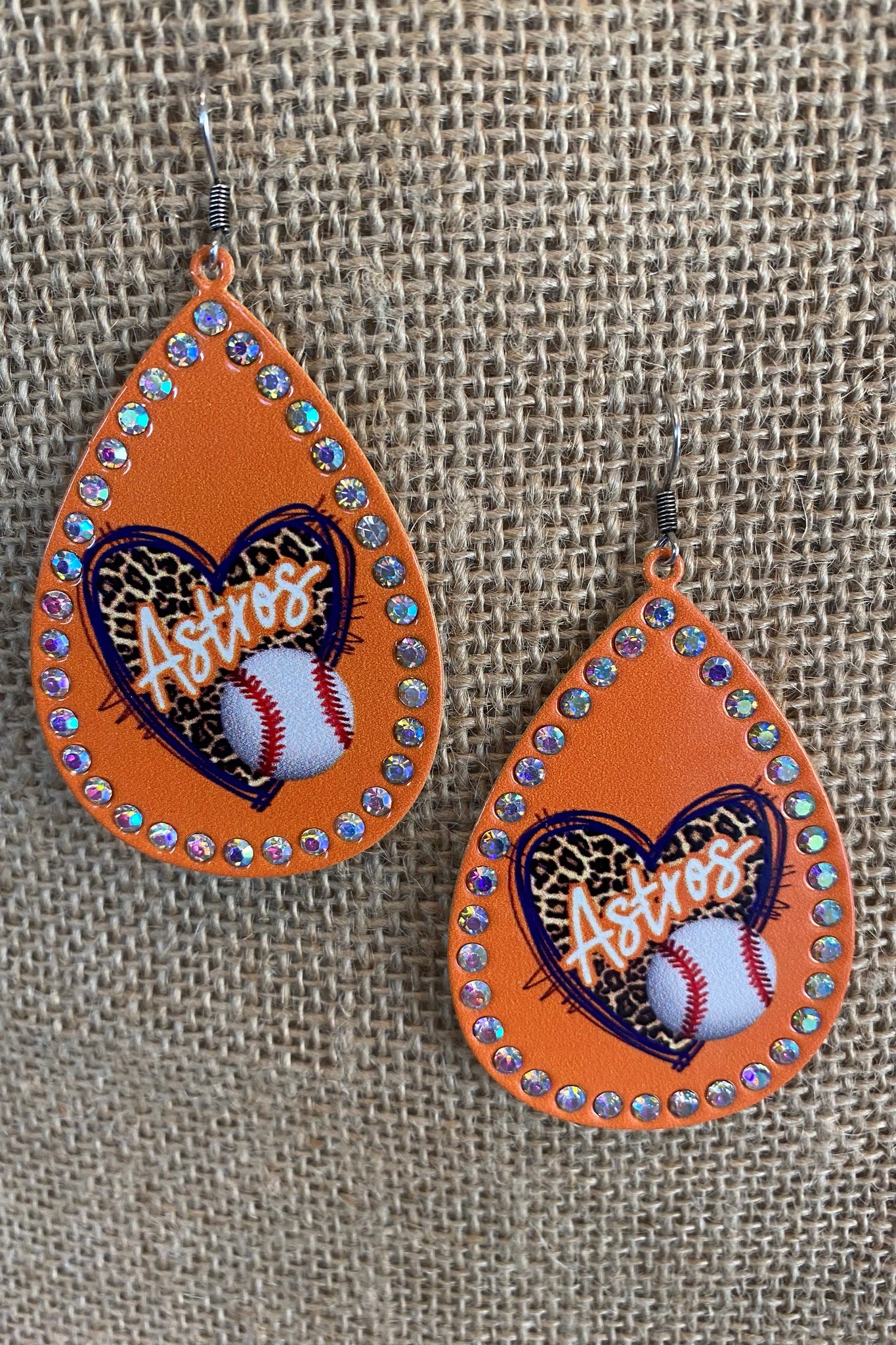 Astros/Leopard Earrings