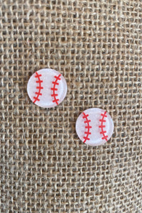 Baseball Stud Earrings