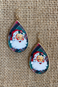Santa and Plaid Earrings